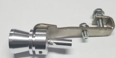 Universal Fake Turbo Sound Exhaust Whistle Blow off Valve Simulator Whistler SILVER