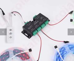  Signal Amplifier Repeater for WS2812B WS2811 WS2813 RGB Addressable LED Pixel Strip Programmable Matrix Panel Light